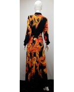 Shirt style long sleeved crepe chiffon dress Shirt style long sleeved crepe chiffon dress