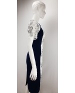 Navy / white lace short sleeved dress Navy / white lace short sleeved dress