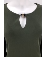 Moss Green stretch dress