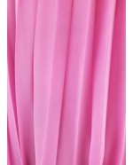 Sleeveless Pink pleated chiffon swing dress