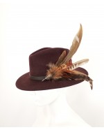 Brown 100 % Pure Wool Fedora Brown 100 % Pure Wool Fedora