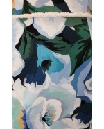 Blue floral sleeveless shift dress