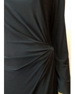 Luxury fine knit stretch dress Dark Navy