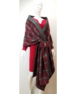 Long sleeved Deep Red stretch dress